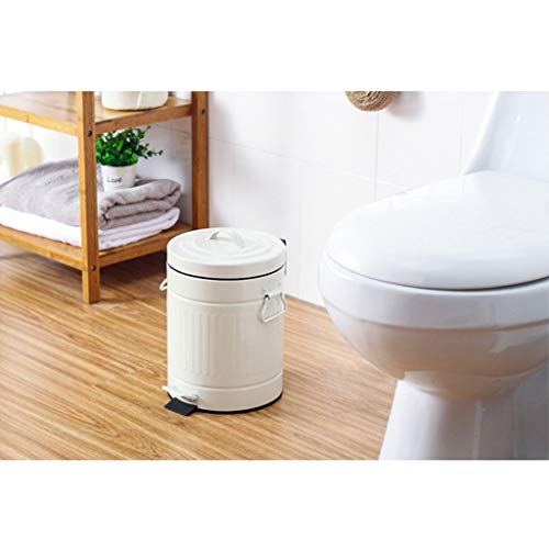 PedalStyle Retro Covered Trash Can, Home Bathroom Living Room Kitchen