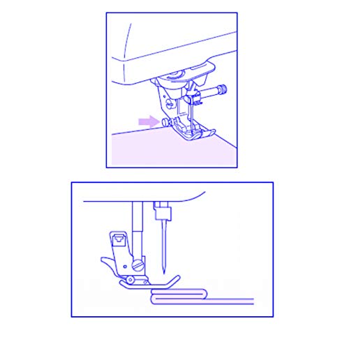 DREAMSTITCH Zig Zag Presser Foot (J) For All Low Shank Brother