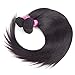 20 22 24 18 Straight Hair 3 Bundles With Closure Unprocessed Brazilian Human Virgin Raw Hair Weave Bundles With 4X4 Lace Closure Free Part Soft and No Shedding USOFT…