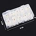 TAKIYA Lady French Nails Half Tips 500pcs Natural Acrylic Flake Nails Half Cover Artificial False Nails & Box (Natural)