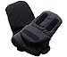 ROOCA Stroller Hand Muff - Winter Waterproof Anti-freeze Gloves - Warm fur fleece Gloves for Parents and Caregivers.(Black)
