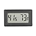 Qooltek Mini Hygrometer Thermometer LCD Display Digital Temperature Humidity Meter Gauge for Incubators Reptile and Humidors (Fahrenheit)