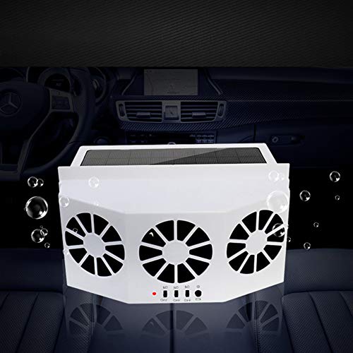 856store Fans Cooling Solar Powered Car Vehicle Ventilation Exhaust Air Summer Cooling Fan Radiator