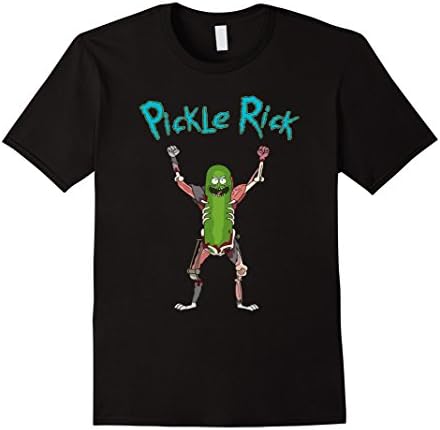 Mens PICKLE-RICK-Tshirt XL Black