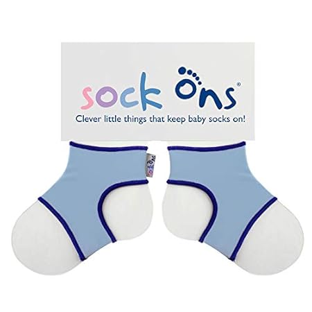 Sock Ons Baby Überstrümpfe für Socken, Baby-Blau, 6 - 12 Monate