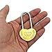 Heart-Shaped Locks Lovers Wishing Love You Forever Lock Marriage Wedding Padlock Travel Supplies Tokens of Love (Small)