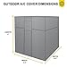 KHOMO GEAR Waterproof Heavy Duty Outdoor Air Conditioning Cover AC Protector, Conditioner Outside Units, Grey,AC-Cover-Grey