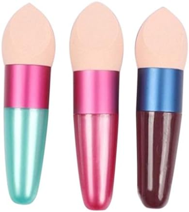 RIUDA Women Girl Cosmetic Liquid Cream Foundation Concealer Sponge Lollipop Brush
