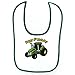 Party Destination 164113 John Deere 1st Birthday Bib White-Green