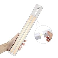Under Cabinet Lighting, Enow-YL USB Rechargeable Motion Sensor Activated Night Light Bar with Removable Stick-On Anywhere Magnetic Tap for Closet/Wardrobe/Drawer/Cupboard, 801lm Light 3000K Warm White