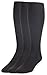 JRP Men's Knee Length Flat Extra Soft Cotton Knit Dress Socks - 3 Pack - Black (11-13)