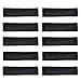 10 Pack Cotton Yoga Headbands by Teemico - Cotton Stretch Headbands Elastic Yoga Hairband for Teens Girls Women Exercise Running Sports Hair Wrap Accessories,Black