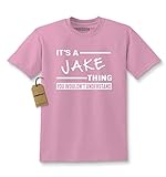 Expression Tees Youth It's A Jake Thing T-Shirt X-Large Light Pink