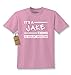 Kids It' A Jake Thing T-Shirt X-Large Light Pink