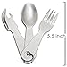 Out&Joy Lightweight Stainless Steel Camping Cutlery Set – Compact, Multi-Purpose, Eco-Friendly Silverware Set Includes 2 Forks, 2 Spoons, 2 Knives, 2 Can and Bottle Opener (2 Person Setting)