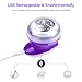 Sweater Fabric Shaver Rechargeable, 2020 New Electric Lint Pilling Remover for Clothes, Sweater Trimmer Defuzzer, Easy Remove Fuzz, Pills, Bobbles-Purple