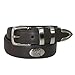 Aquarius Men's Oil Tanned Leather 4 Piece Belt with Golf Choncos