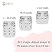 ALVABABY 6 Pack Cloth Diaper with 12 Inserts One Size Adjustable Washable Reusable Diaper Cover for Baby Girls and Boys