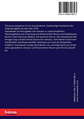 Thesaurus pauperum 1