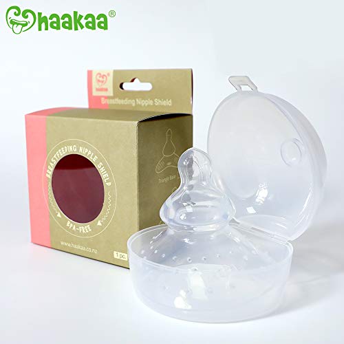haakaa Nipple Shield Breastfeeding with Carry Case Using for Protects