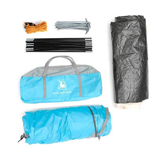 image for youeneom Windproof Camping Tents 3-4 Person with 2/Two Room [Bedroom +