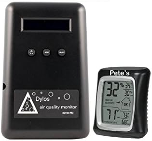 Dylos DC1100-PRO-PC Air Quality Monitor/Particle Counter With Humidity Monitor (Premium Black)