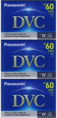 3 Mini DV MiniDV TAPES for Panasonic PV-GS12 GS9 GS2 GS31