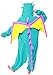 SAZAC Dragon Kigurumi - Onesie Jumpsuit Halloween Costume (Blue)