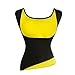 Women's Hot Sweat Slimming Neoprene Shirt Vest Body Shapers for Weight Loss Fat Burner Tank Top (X-Large, Black)