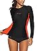 ALove Women's Long Sleeve Rash Guard UPF 50+ Swim Shirt UV Athletic Tops