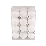 Hot Sale!! Christmas Tree Decor Ball,Lelili Fantastic 24Pcs Xmas Hanging Decor Ball Home Party Tree Ornament Decor (30mm, White)