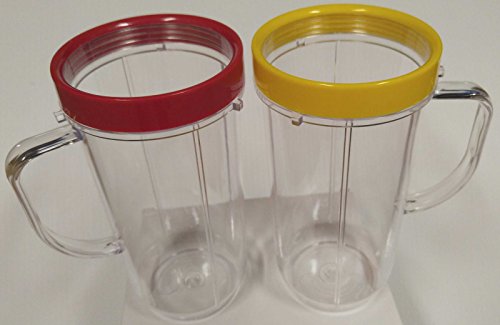 22oz magic bullet on the go cups with mugs & lip ri…