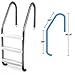 SWIMLINE HYDROTOOLS Stainless Steel Pool Ladder – Heavy Duty Swimming Step Accessory, In-Ground, 52.5