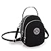 TianHengYi Small Water Resistant Nylon Cross-body Purse Three Layers Cell Phone Pouch Handbag for Teens