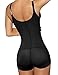 Burvogue Body Shaper, Women Zipper Firm Control Shapewear Bodysuit (L(US Size 6), Black1)