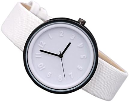 Bestoppen Unisex Watches,Women Men Fashion Quartz Wrist Watch Quartz Wrist Watches Male Female Bracelet Wrist Watch for Girl and Women (White)