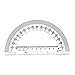 hand2mind Clear, Plastic, Student Math Protractor Set for Classroom (Pack of 100)