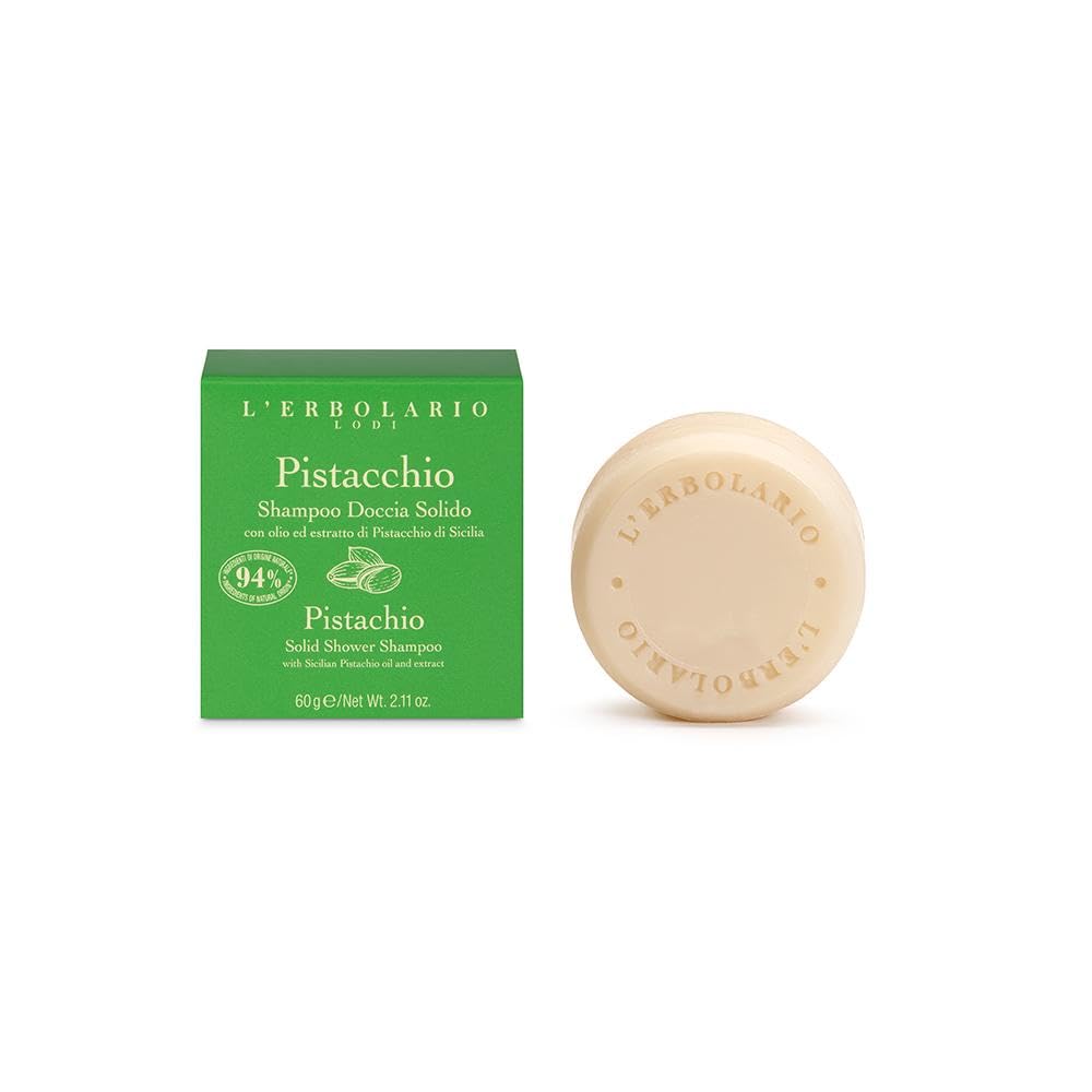 L'Erbolario - Solid Shower Shampoo - Pistachio - 60 g