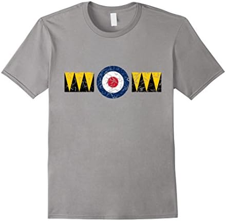 Mens RAF colors 501 Squadron Battle of Britain T-Shirt 3XL Slate