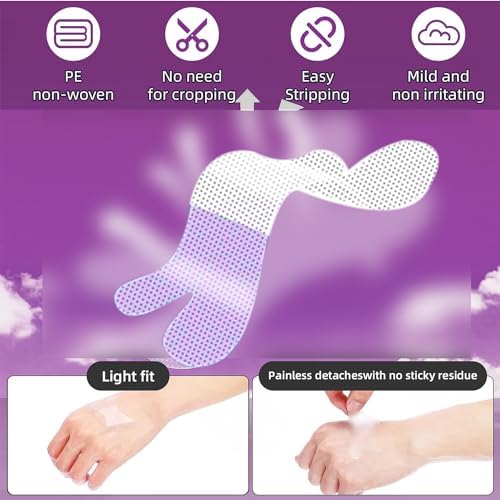 Gentle Transparent Premium Tape 120Pcs Breathable Strips-Pain Free Removal-Adhesion Skin-Breathable and Hypoallergenic,