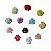 Yalis 12 Pcs Decorative Push Pins, Assorted Color Floret Creative Thumbtacks for Home or Office Whiteboard, Corkboard, Wall Holding Photo and Paper or Decoration, Gift for Loved Ones