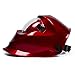 Red Solar Power Auto Darkening Welding Helmet Large View (3.66