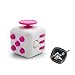 Muggle Shop Fidget Toy Cube Relieves Stress and Anxiety for Children and Adults, White/Pink