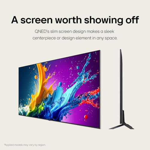 LG 43-Inch Class QNED80T Series LED Smart TV 4K Processor Flat Screen with Magic Remote AI-Powered with Alexa Built-in (43QNED80TUC, 2024)