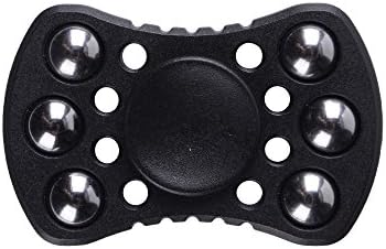 YELIN Decompression Toy Roller Spinner Two-in-one Finger Toy Release Pressure Killing Time for Kids Adult Best Entertainment for anxiety, ADHD, autism, quitting bad habits, staying awake (Black)