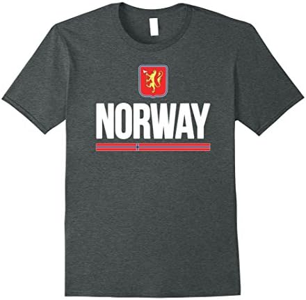 Men's NORWAY T-shirt Norvegian Flag Norge Travel Souvenir Viking XL Dark Heather