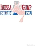 LA STICKERSBubba Gump - Sticker Graphic - Auto, Wall, Laptop, Cell, Truck Sticker for Windows, Cars, Trucks
