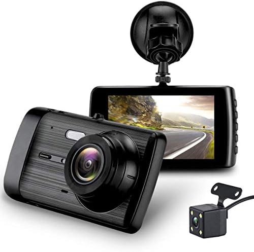 Dash Cam, Car Camera Dashboard Camera Recorder Car DVR 1080P HD Night Vision, Wide-Angle Car Video Recorder with 3.7" LCD inch Display Video G-Sensor Loop Recording (Black) (Black)