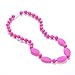Consider It Maid Silicone Teething Necklace for Mom to Wear - FREE E-BOOK - BPA FREE and FDA Approved - One Love (Violet Red)