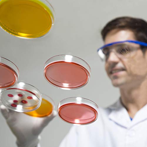 30 PCS Petri Dish Set with Lids - 90mm x 15mm - Vented - Plastic, Sterile Petri Dishes with 30 Plastic Transfer Pipettes (3mm) - Perfect Kit for School Science Fair Project and Party